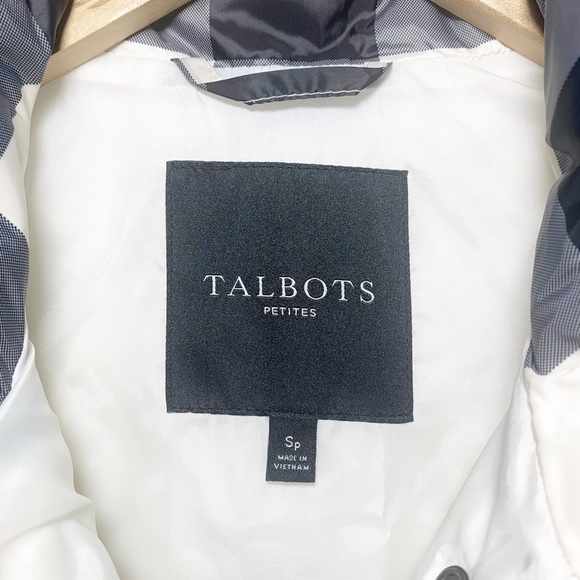 🎄3/$15 Talbots Plaid Down Filled Zipper Snap Vest SP - Picture 5 of 7